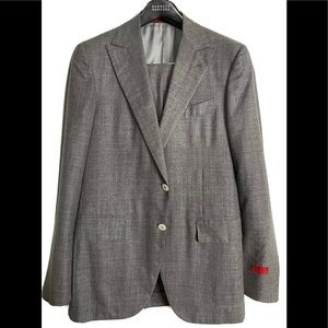 ISAIA Grey 2 Piece Suit size 38R